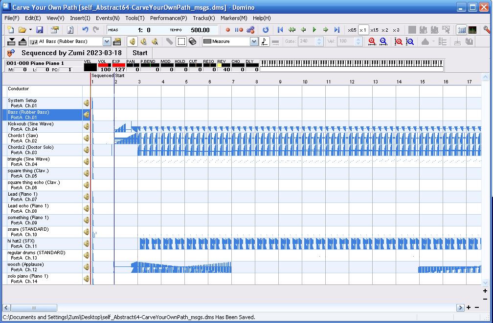 Domino editor's interface.