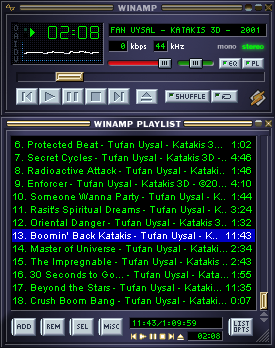 Winamp media player.