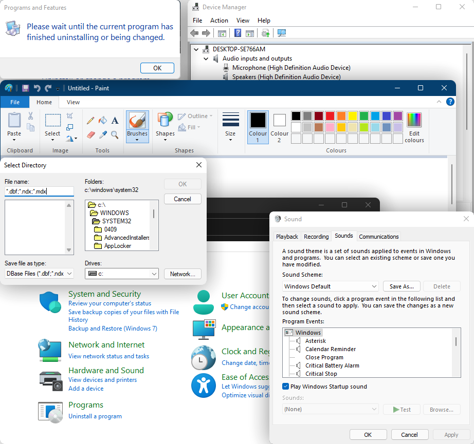 Inconsistent UIs from different eras!